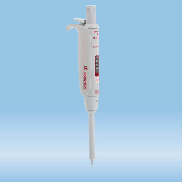 Sarpette® M, single-channel, variable, 0.1 µl - 2 µl, grey, 1 piece(s)/case