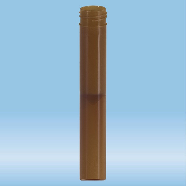 Screw cap tube, 5 ml, (LxØ): 92 x 15.3 mm, conical false bottom, flat tube bottom, PP, without cap,