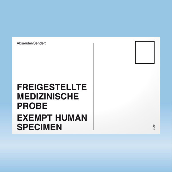 Adhesive label, (LxW): 145 x 98.5 mm, white