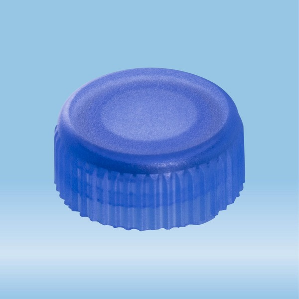 Screw cap, blue, suitable for screw cap micro tubes