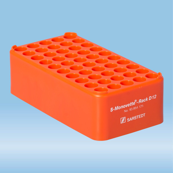 Block Rack D12, Ø opening: 12 mm, 5 x 10, orange