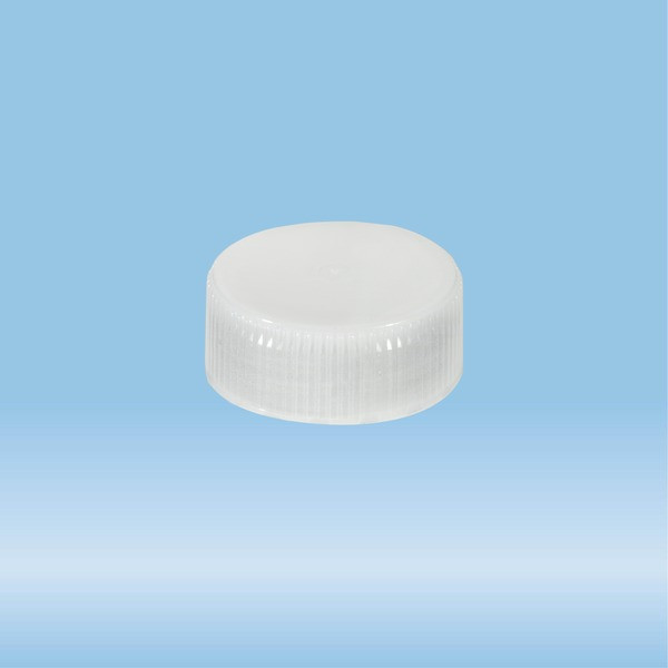 Screw cap, transparent, suitable for tubes Ø 28 mm