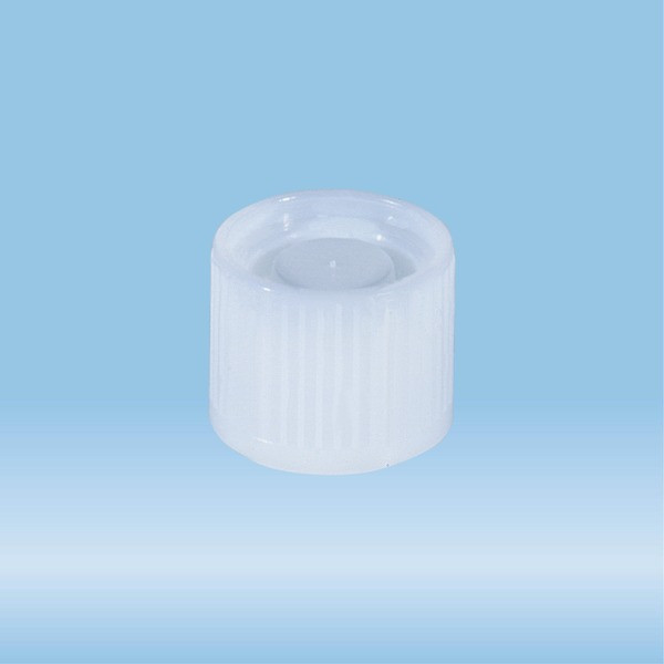Screw cap, transparent, suitable for tubes Ø 16-16.5 mm