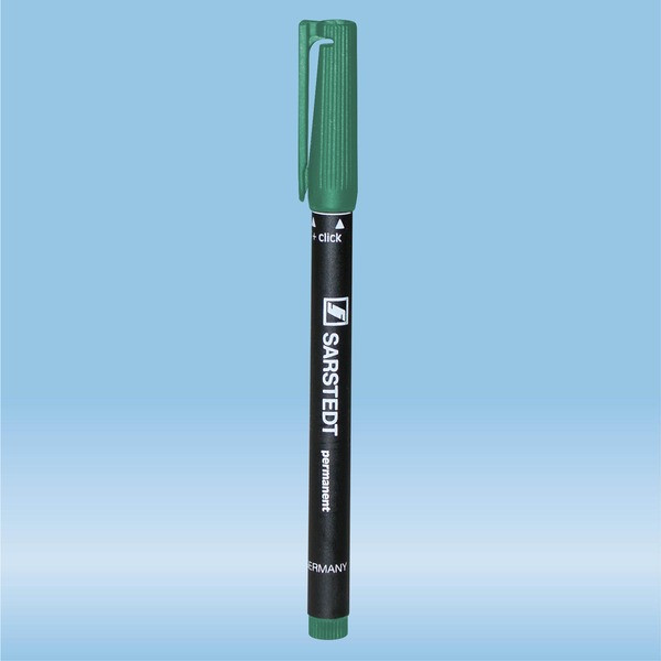Felt marker, green, waterproof