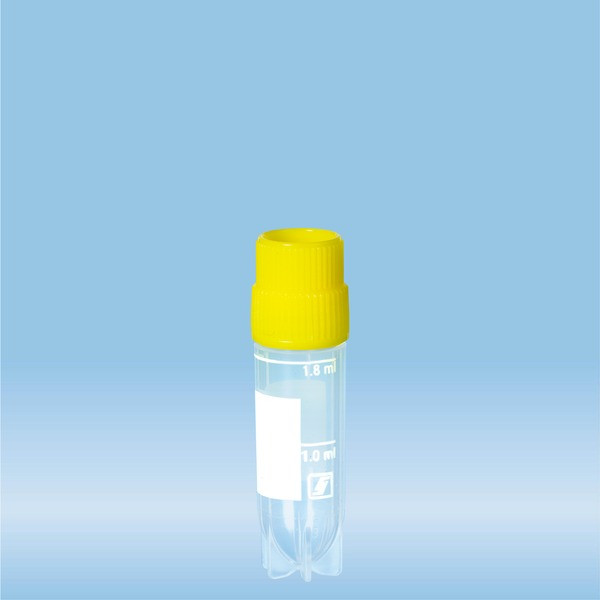 CryoPure tubes, 2 ml, QuickSeal screw cap, yellow