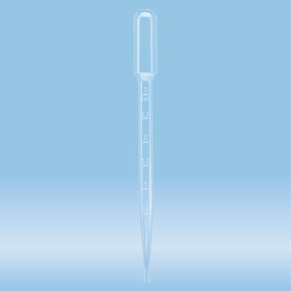 Transfer pipette, 3.5 ml, (LxW): 155 x 15 mm, LD-PE, transparent
