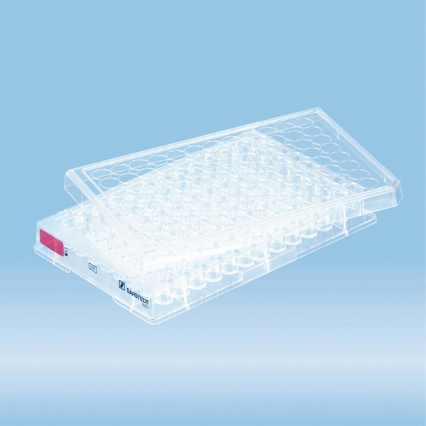 Cell culture plate, 96 well, surface: Standard, flat base