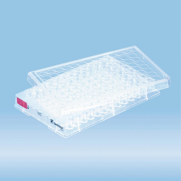 Cell culture plate, 96 well, surface Standard, flat base Cultivation