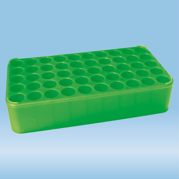 S-Monovette® rack D17, Ø opening: 17 mm, 10 x 5, green