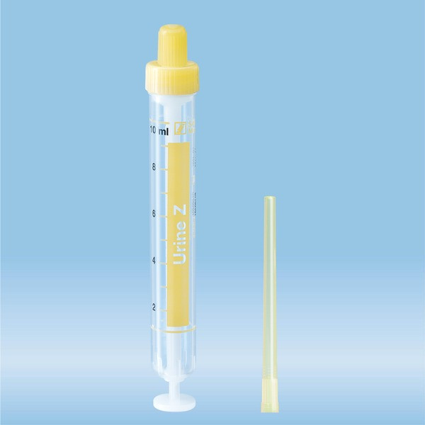 Urine-Monovette®, 10 ml, cap yellow, (LxØ): 102 x 15 mm, 64 piece(s)/bag