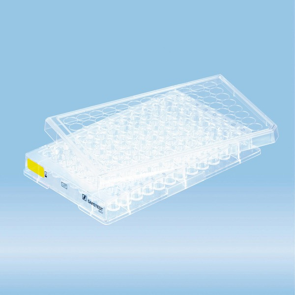 Cell culture plate, 96 well, surface: Cell+, flat base
