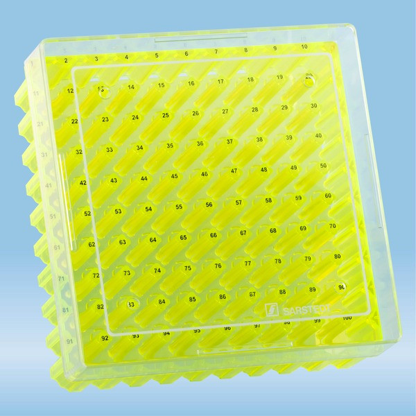 Cryobox, 132 x 132 x 53 mm, format: 10 x 10, for 100 collection tubes