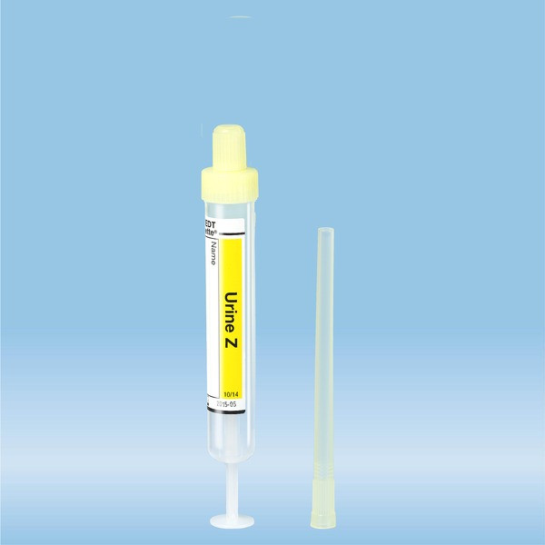 Urine Monovette®, Z, 8.5 ml, cap yellow, (LxØ): 92 x 15 mm, 64 piece(s)/bag
