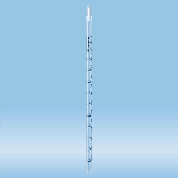 Serological pipette, without tip, plugged, 10 ml, sterile, 10 piece(s)/bag